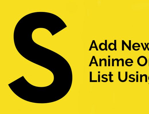 Add New Anime On The List Using Event